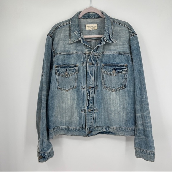 Ralph Lauren Denim & Supply Light Wash Faded Buttondown Collared Denim Jacket - Picture 2 of 16